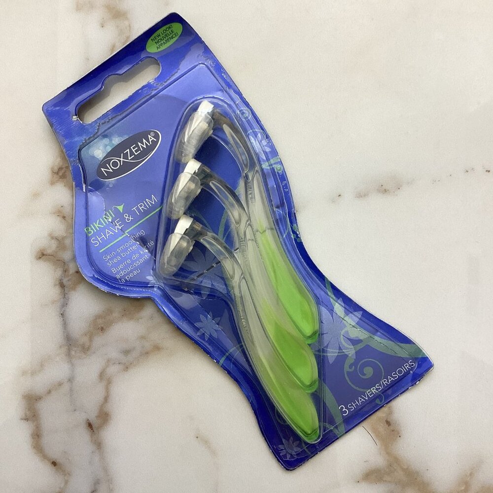 NEW! Noxzema Bikini Shave & Trim 3 Shavers - DISCONTINUED HTF